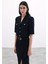 Kısa Kollu Ceket - Siyah 5