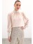 Payet Detaylı Bluz - Bej 1