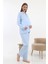 Önden Düğmeli Hamile Lohusa Uzun Kol Pijama Takımı 5