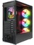 X-Horse 850W 80+ 4*12CM Argb Fan+Kontrolcü Manyetik Temperli Camlı Mid-T Gaming Oyuncu Kasası 3