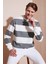 Pamuklu Çizgili Regular Fit Bisiklet Yaka Sweat Erkek Sweat 5905790 2