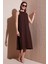 Regular Fit Halter Yaka Midi Boy Elbise Bayan Elbise 67810049 1