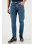 Slim Fit Normal Bel Dar Paça Jeans Erkek Kot Pantolon 1124S61NAPOLI 5