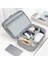Baona BN-B004 Organizatör Çantası Büyük Çift Katmanlı Saklama Çantası USB Kabloları/şarj Cihazları/güç Bankası/usb Flash Sürücü/cep Telefonu Için Çizilmez Kılıf-Siyah (Yurt Dışından) 4