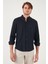 Keten Görünümlü Pamuklu Regular Fit Hakim Yaka Gömlek Erkek Gömlek CF25S112637 2