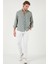 Regular Fit Uzun Kollu Düğmeli Yaka Gömlek Erkek Gömlek CF25S116777 3