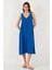 Oversize Fit V Yaka Midi Boy Basic Elbise Bayan Elbise 6788688 4
