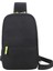 0992 Erkek Kadın Göğüs Çantası Naylon Oxford Clorh Tek Omuz Crossbody Çanta Rahat Seyahat Sırt Çantası-Siyah (Yurt Dışından) 1