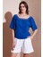 Güpürlü Regular Fit Kare Yaka Bluz Bayan Bluz 5869003 2