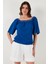 Güpürlü Regular Fit Kare Yaka Bluz Bayan Bluz 5869003 5