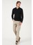 Pamuklu Slim Fit Yarım Fermuarlı Polo Yaka Sweat Erkek Sweat 5903010 3