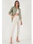 Pamuklu Slim Fit Normal Bel Düz Paça Pantolon Bayan Pantolon 668Y5121 1