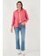 Regular Fit Tek Cepli Önü Kısa Arkası Uzun Krinkıl Gömlek Bayan Gömlek 6772752 3