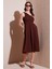 Regular Fit Tek Omuz Belden Açılan Gipeli Midi Boy Elbise Bayan Elbise 67810248 2