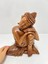 Ahşap El Yapımı Buda Heykeli 20 cm 2