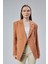 Kadın Kruvaze Kapama Oversize Blazer Ceket 4