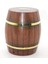 Pirinç Ahşap Fıçı Kumbara 18 cm WB536 1
