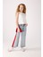 Kız Çocuk Fiyonklu Denim Pantolon 3-8 Yaş Mavi 1