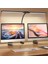LED Çift/tek Kafa Okuma Masası Lambası Katlanabilir Salıncaklı Kol Masa Lambası Klipsli Kısılabilir Iş Istasyonu Ofis Pc Göz Koruması (Yurt Dışından) 1