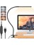 10W LED Masa Lambası Kelepçeli Kısılabilir Klipsli Okuma Işığı 10 Parlaklık Seviyesi 3 Aydınlatma Modu Esnek Çalışma Masası Lambası USB (Yurt Dışından) 1