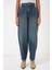 6688 Yüksek Bel Baggy Kot Pantolon - Indigo 4