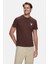Bass Kahverengi Bisiklet Yaka Baskılı Standard Fit Erkek Tshirt 1