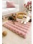 Peluş Yumuşak Yıkanabilir Bubble Kedi Yatağı - Köpek Yatağı Minder Pembe 1