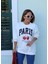 Beyaz Baskı Detay Sweatshirt 4