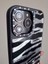 iPhone 16 Pro Max Uyumlu Leopar Desenli Taşlı Kamera Çıkıntılı Kaliteli Lüks Kılıf 5