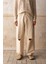 Baggy Fıt Gabardın Bej Pantolon 2
