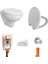 S20 Round Smoothflush Asma Klozet + Vitra Yavaş Kapanır Kapak + Vitra Gömme Rezervuar Set 1