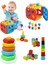 Altıgen Halkalar Bardak Kule Bultak Puzzle Eğitici Zeka Geliştirici Set 1