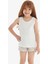 Kız Çocuk T-Shirt 60570 - Beyaz 1