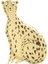 - Cheetah Plates - Çita Tabak - 8'li 1