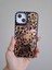 iPhone 15 Uyumlu Leopar Desenli Taşlı Kamera Çıkıntılı Kaliteli Lüks Kılıf 2