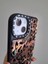 iPhone 15 Uyumlu Leopar Desenli Taşlı Kamera Çıkıntılı Kaliteli Lüks Kılıf 5
