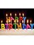 Rengarenk Happy Birthday Yazılabilen Doğum Günü Mumu 1