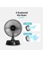 EFN-504 Taşınabilir Masaüstü Siyah USB Fan 3