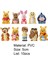 10 Adet Şekilli Kalıp Winnie Pooh Ayı Tigger Piglet Eylem Mini Pvc Karikatür Süs Minyatür Hediye Için (Yurt Dışından) 5