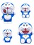 4 Adet Doraemon Süsler Güzel Şekil Mini Kek Dekorasyon Doraemon Anime Figürü Oyuncak Araba Dekor (Yurt Dışından) 2