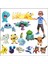 Tomy Pokemon 4-6 cm Charmander Popplio Litten Pikachu Rowlet Treecko Eevee Fennekin Greninja Anime Aksiyon Figürü Bebek Oyuncak (Yurt Dışından) 2