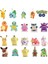 Larvitar-Pokemon Pikachu Bebekler Anime Karikatür Doldurulmuş Oyuncaklar Jigglypuff Eevee Squirtle Oyuncaklar Öğrenci Çocuk Çantası Kolye Çocuklar Sevimli Noel Hediyeleri (Yurt Dışından) 1