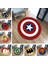 Yenı 60 cm Dairesel Marvel Avengers Peluş Halı Demir Adam Batman Örümcek Adam Halı Mat Pamuk Noel Hediyesi Oyuncaklar Çocuklar Için (Yurt Dışından) 3