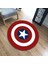 Yenı 60 cm Dairesel Marvel Avengers Peluş Halı Demir Adam Batman Örümcek Adam Halı Mat Pamuk Noel Hediyesi Oyuncaklar Çocuklar Için (Yurt Dışından) 4