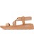 Kadın Bej Hasır Comfort Sandalet 25SFE4615M7 2