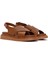 Kadın Taba Bantlı Deri Comfort Sandalet 25SFD300118 3