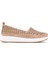 Kadın Bej Kalın Tabanlı Deri Comfort Loafer 25SFD332418 1