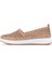 Kadın Bej Kalın Tabanlı Deri Comfort Loafer 25SFD332418 2