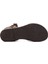 Kadın Kahverengi Deri Bodrum Sandalet 25SFD332118 4