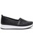 Kadın Siyah Kalın Tabanlı Deri Comfort Loafer 25SFD332318 1